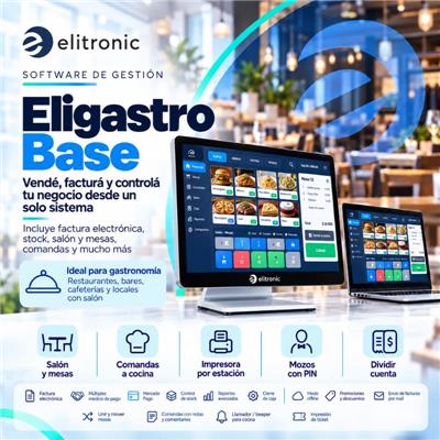 EliGastro base Software gastronomico de Facturacion electronica y Gestión